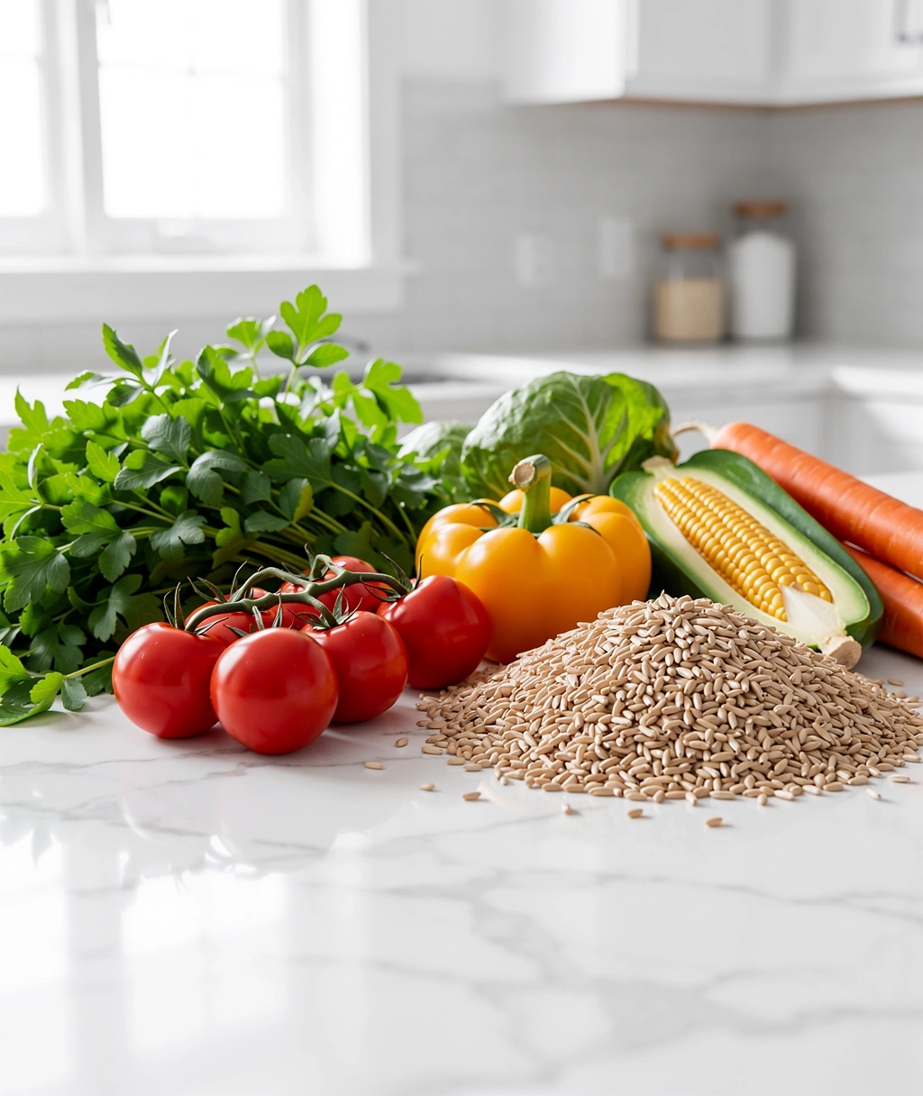 Frische gesunde Zutaten